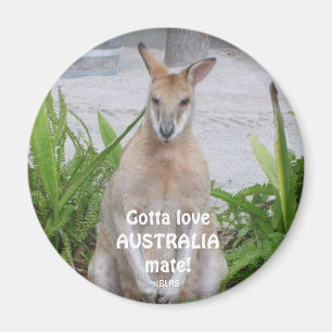 Känguru got zum loveAUSTRALIAmate! , ©BLHS Magnet