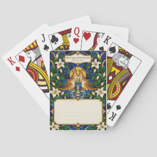 Känguru-Hochzeitsgästebuch-Unterschriftendeck Spielkarten