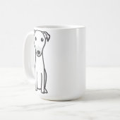 Känguru-HundeCartoon Kaffeetasse (Vorderseite Links)