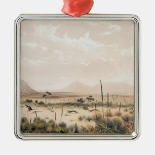 Känguru-Jagd Ornament Aus Metall