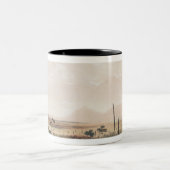 Känguru-Jagd Zweifarbige Tasse (Mittel)