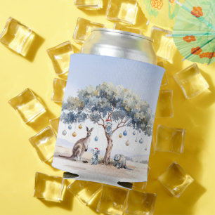 Känguru Koalas Schnabeltier Weihnachten Gummibaum Dosenkühler