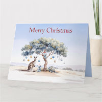 Känguru Koalas Schnabeltier Weihnachten Gummibaum