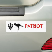 KÄNGURU, kunda2, PATRIOT Autoaufkleber (Auf Auto)
