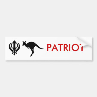KÄNGURU, kunda2, PATRIOT Autoaufkleber