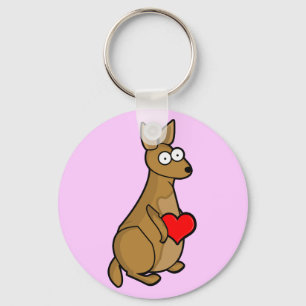 Känguru-Liebe Schlüsselanhänger