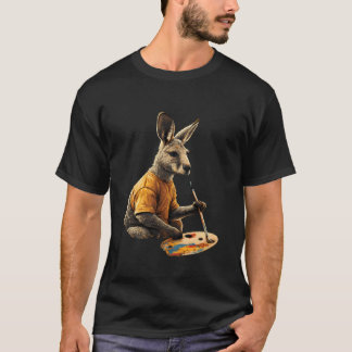 Känguru-Liebhaber Wildlife-Motiv Wallaby-Tier-Graf T-Shirt