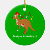 Känguru Mama und Joey an den Keramik Ornament (Vorne)