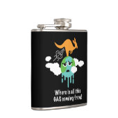 Känguru-Methan-Furz Flachmann (Rechts)