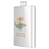 Känguru-Methan-Furz Flachmann (Links)