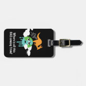 Känguru-Methan-Furz Gepäckanhänger (Vorderseite horizontal)