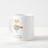 Känguru-Methan-Furz Kaffeetasse (Vorderseite Links)