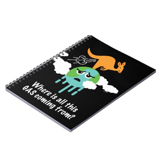 Känguru-Methan-Furz Notizblock (Linke Seite)