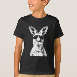 Känguru mit Sonnenbrille Lustiges Tier Australien T-Shirt
