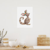 Känguru Mutter und Baby Poster (Küche)