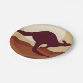 Känguru Pappteller (Schrägansicht)