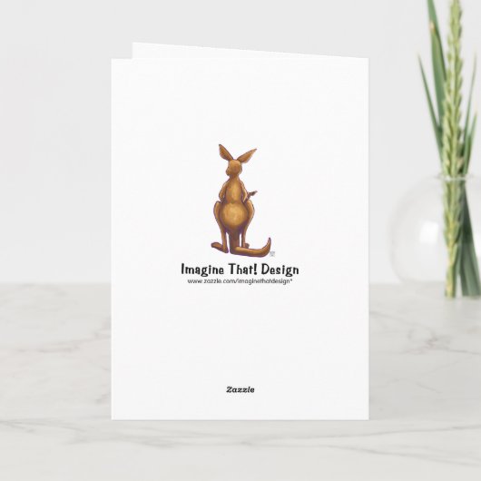 Känguru-Party-Mitte Karte (Rückseite)