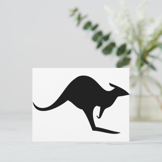 Känguru Postkarte (Stehend Vorderseite)