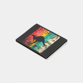 Känguru Retro Post-it Klebezettel (angewinkelt)