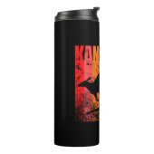 Känguru Retro Thermosbecher (Nach links gedreht)