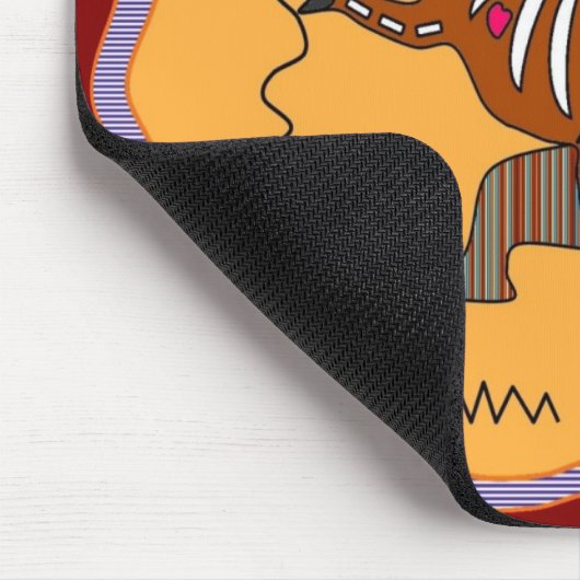 Känguru-Röntgenstrahl-Kunst Mousepad (Ecke)