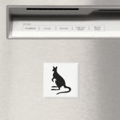 Känguru-Silhouette Magnet (In Situ (Geschirrspüler))