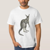 Känguru-Skizze Design Grafik T-Shirt (Vorderseite)