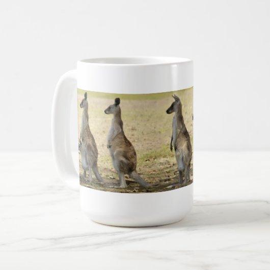 Känguru-Tasse Kaffeetasse (Vorderseite Links)