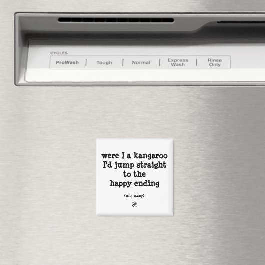 Känguru und Glück Magnet (In Situ (Geschirrspüler))