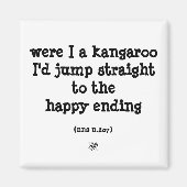 Känguru und Glück Magnet (Vorne)