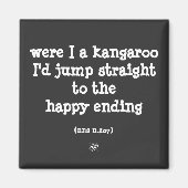 Känguru und Glück Magnet (Vorne)