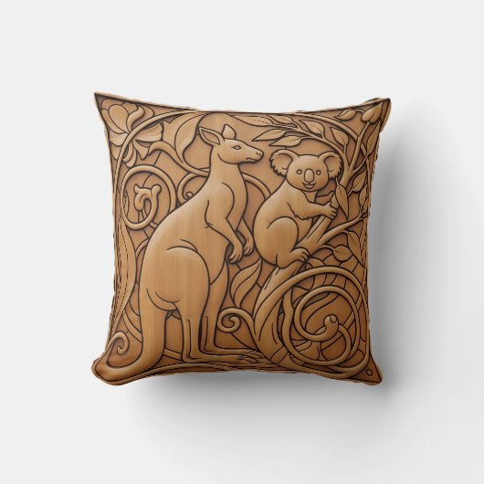 Känguru und Koala Kissen (Vorderseite)