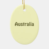 Känguru-Verzierung Keramikornament (Hinten)