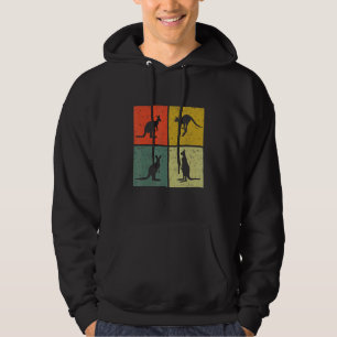 Känguru Vintage Australien Retro Känguru Hoodie