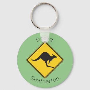 Känguru-Warnschild-Schlüsselanhänger-Geschenk Aust Schlüsselanhänger