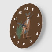 Känguru Zeichne Große Wanduhr (Winkel)