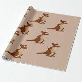 Känguruentwurfs-Packpapier Geschenkpapier (Ungerollt)