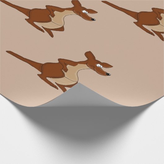 Känguruentwurfs-Packpapier Geschenkpapier (Ecke)