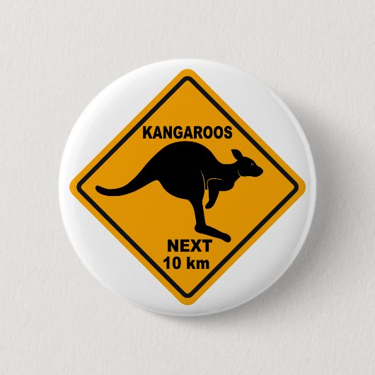 Kängurus folgende 10 Kilometer Button (Vorderseite)