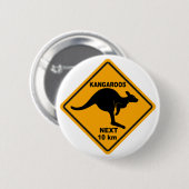 Kängurus folgende 10 Kilometer Button (Vorne & Hinten)