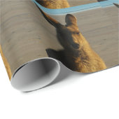 Kängurus Geschenkpapier (Rolleneckpunkt)