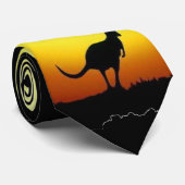 Kängurus im australischen Hinterland Krawatte (Gerollt)