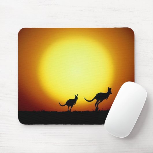 Kängurus im australischen Hinterland Mousepad (Mit Mouse)