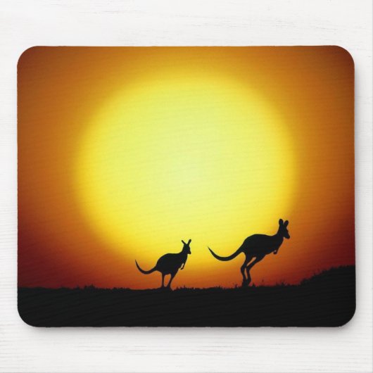 Kängurus im australischen Hinterland Mousepad (Vorne)