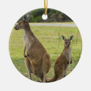 Kängurus Keramik Ornament