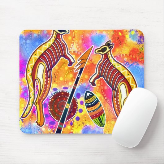 Kängurus Mousepad (Mit Mouse)