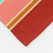 Kängurus & Strips Muster + Typideen Fleecedecke (Ecke)