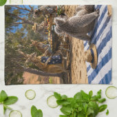 Kängurus und Koalas Beach BBQ Geschirrtuch (Gefaltet)