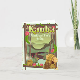 Kanha National Park Indien Feiertagskarte