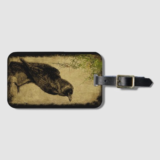 Kanikis Mossy Raven- Gepäcktag...... Gepäckanhänger (Vorderseite (Horizontal))